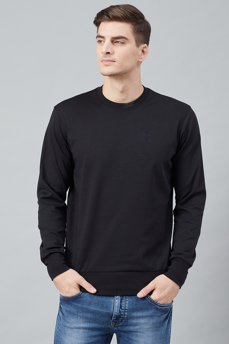 Crew Neck Long-Sleeve Sweatshirt