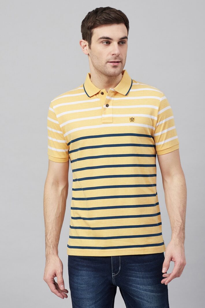 Fahrenheit Jersey Lightweight Stripe Polo