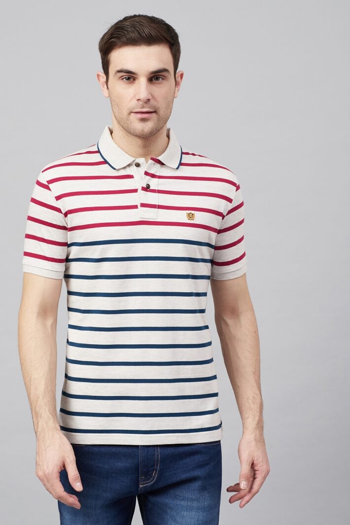 Fahrenheit Jersey Lightweight Stripe Polo