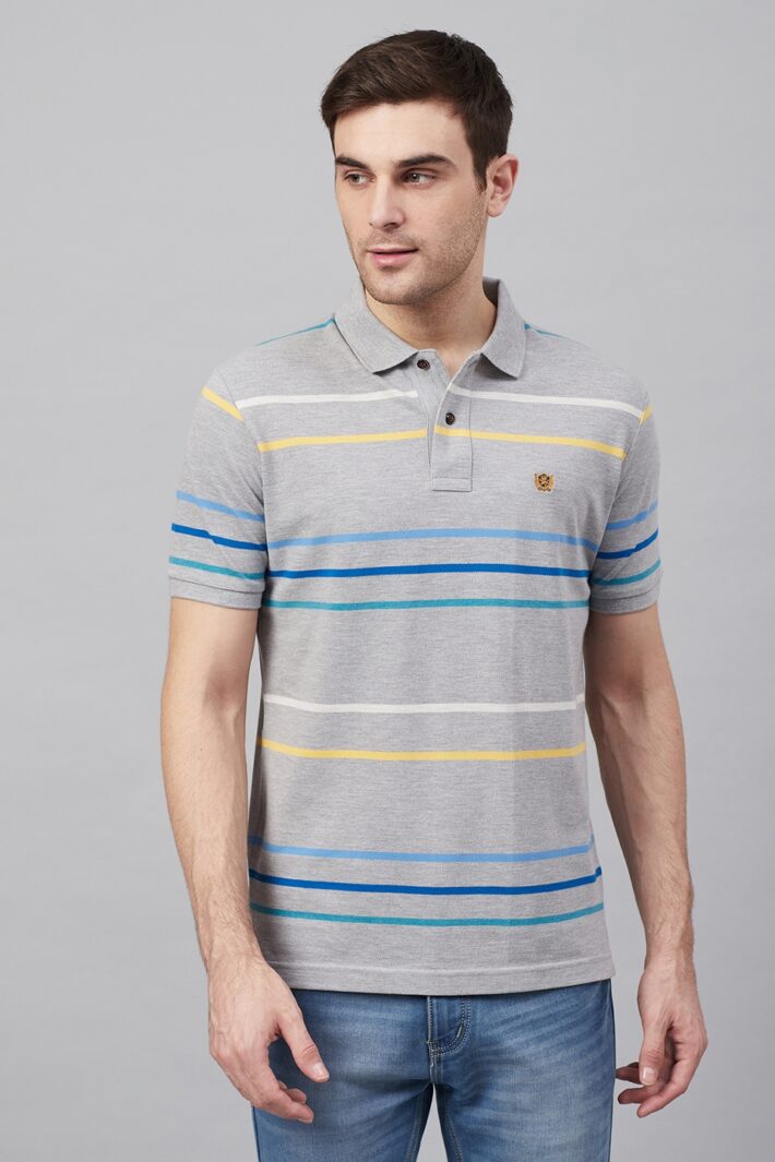 Fahrenheit Stripe Polo Shirt