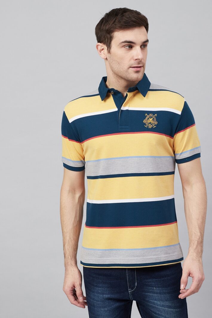 Fahrenheit Stripe Rugby Polo