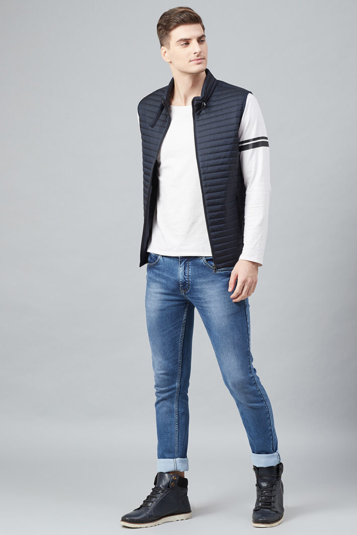 Fahrenheit Quilted Zip-Front Sleeveless Jacket