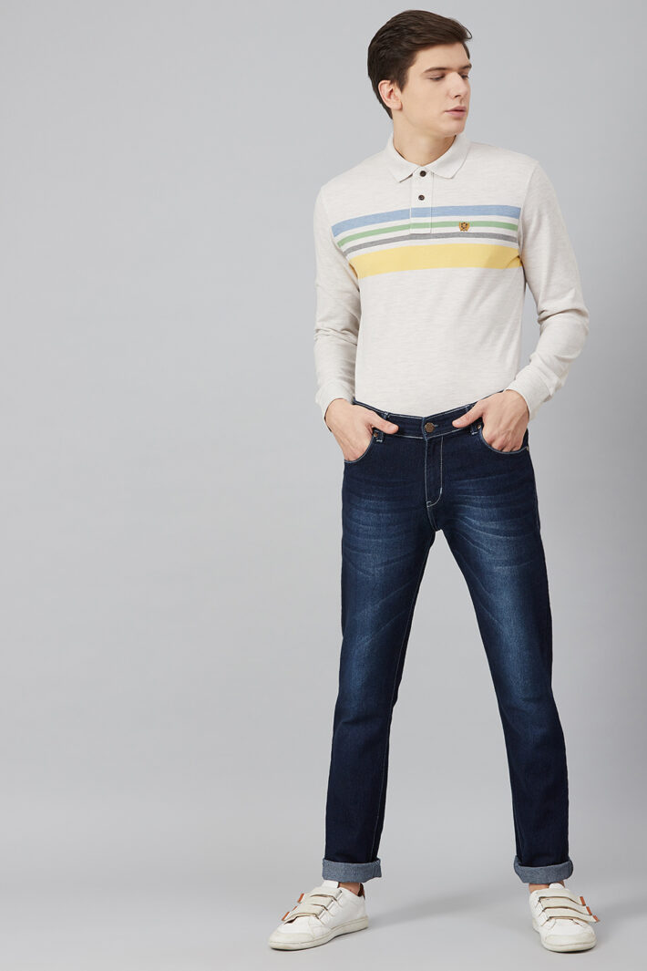 Fahrenheit Chest Stripe Pique Polo