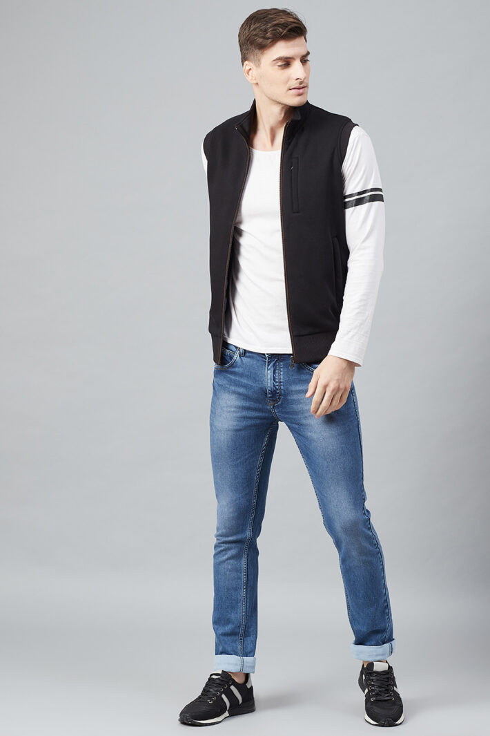 Fahrenheit Zip Up Fleece Sleeveless Jacket