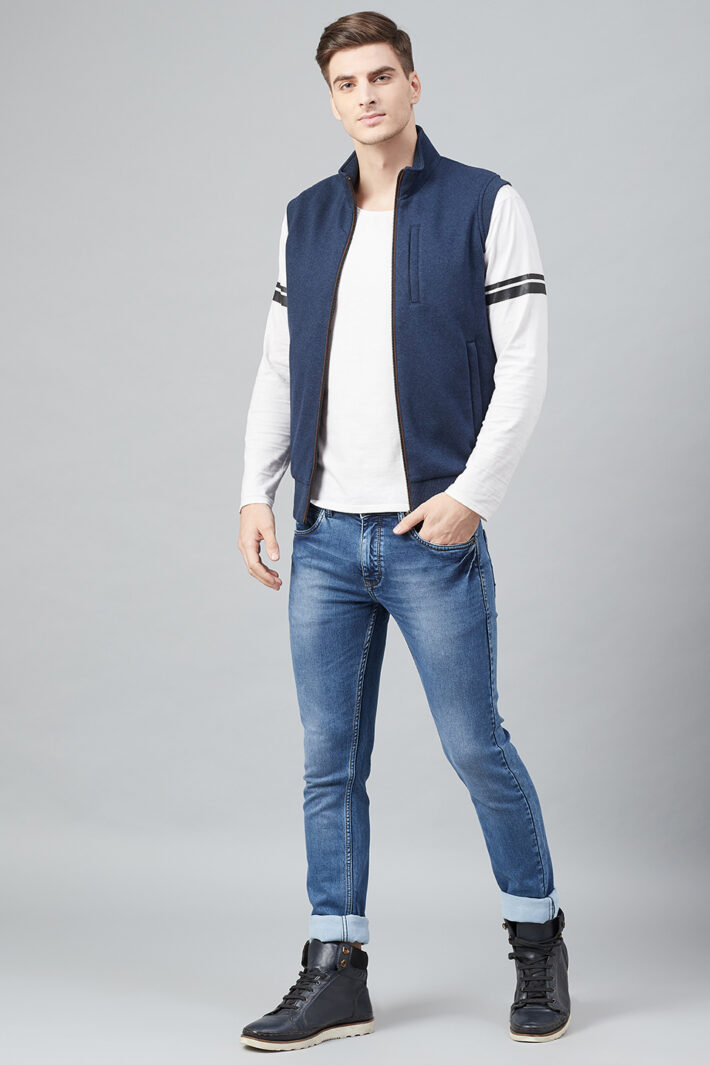 Fahrenheit Zip Up Fleece Sleeveless Jacket