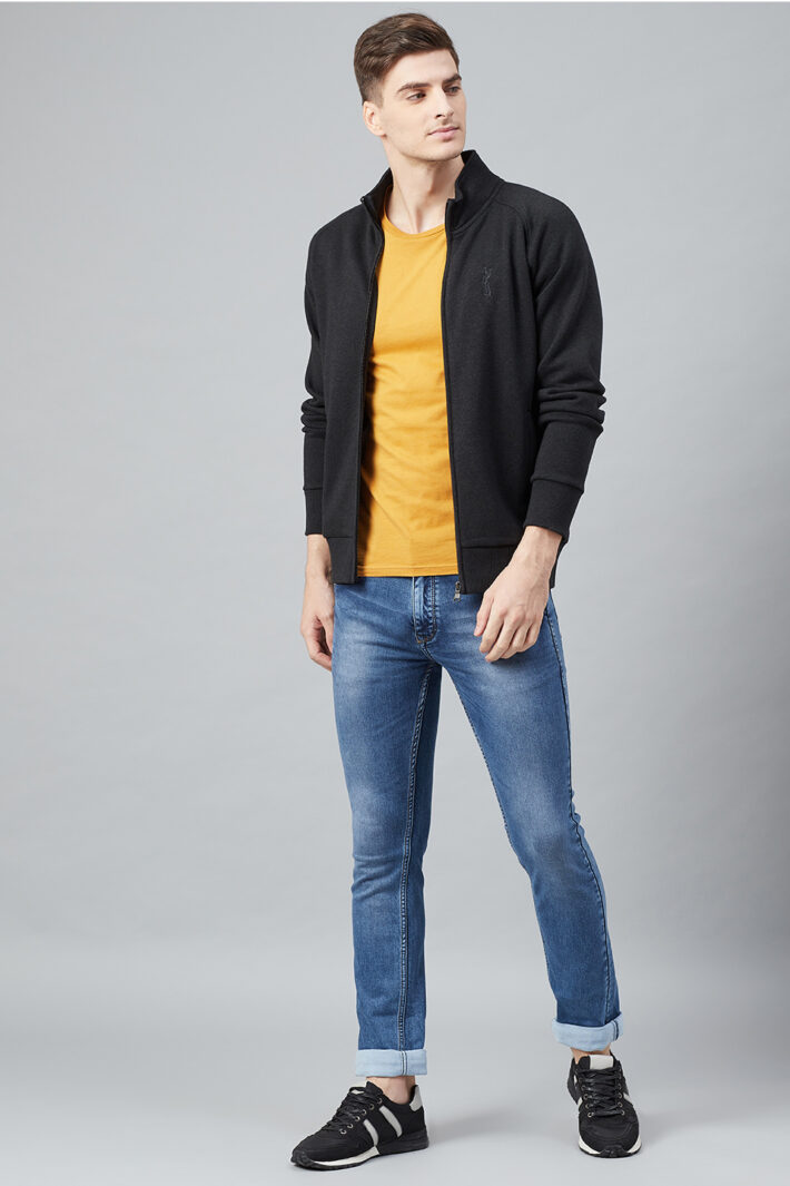 Fahrenheit Stand Up Collar Zip Sweatshirt