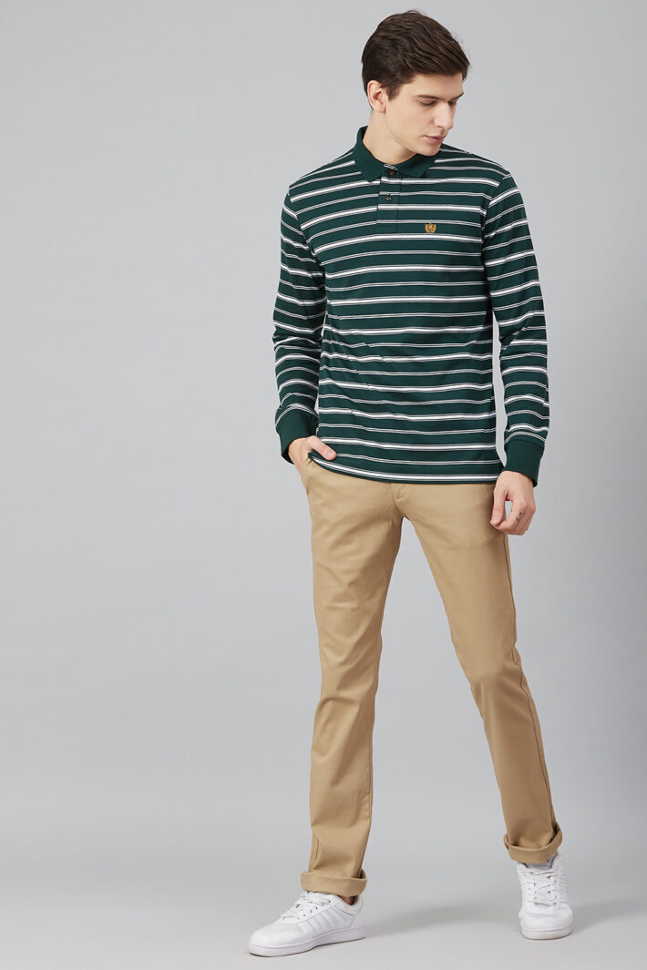 Fahrenheit Feeder Stripe Polo Shirt