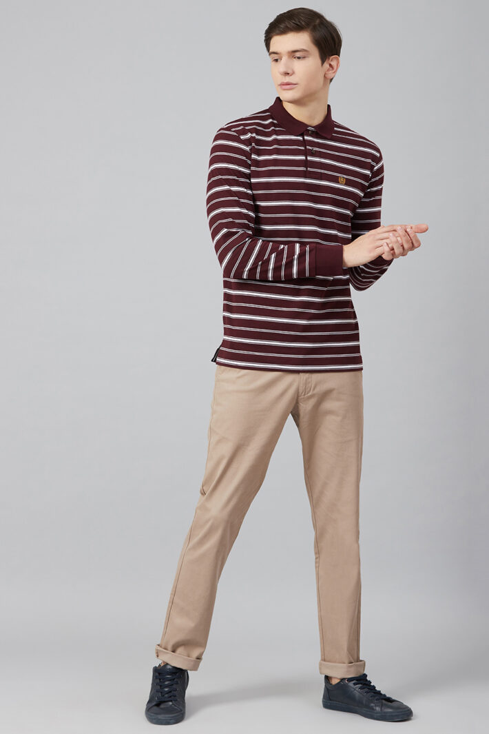 Fahrenheit Feeder Stripe Polo Shirt