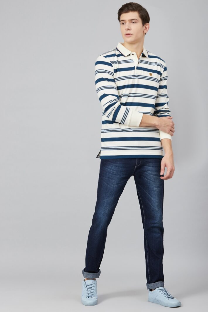 Fahrenheit Stripe Polo Shirt