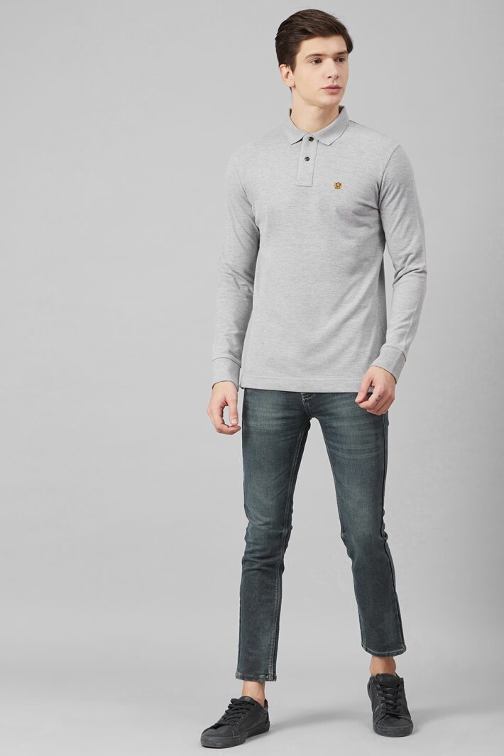 Fahrenheit Solid Pique Polo Grey