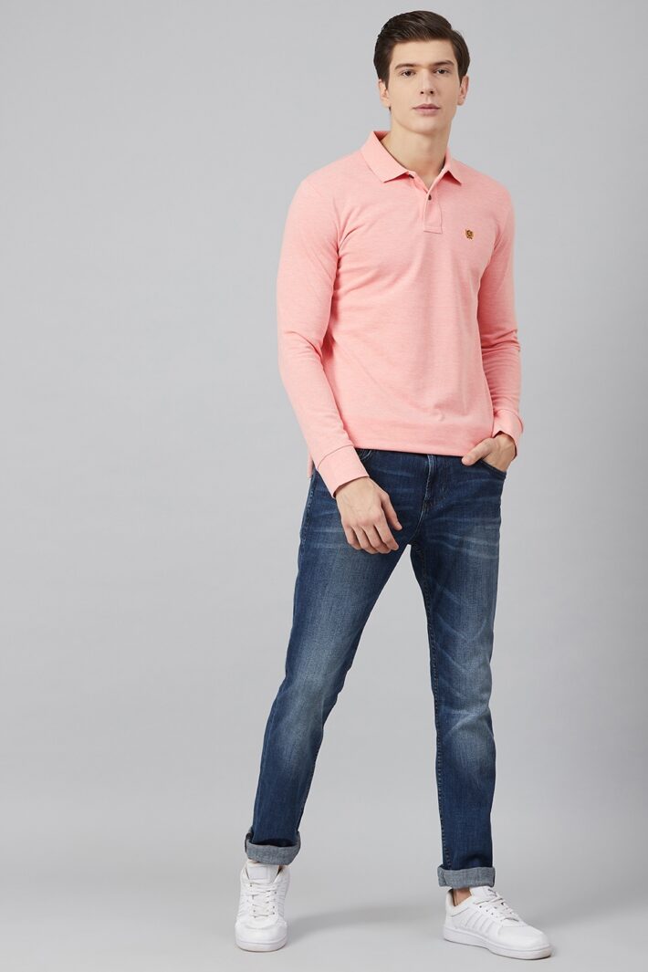 Fahrenheit Solid Pique Polo Pink