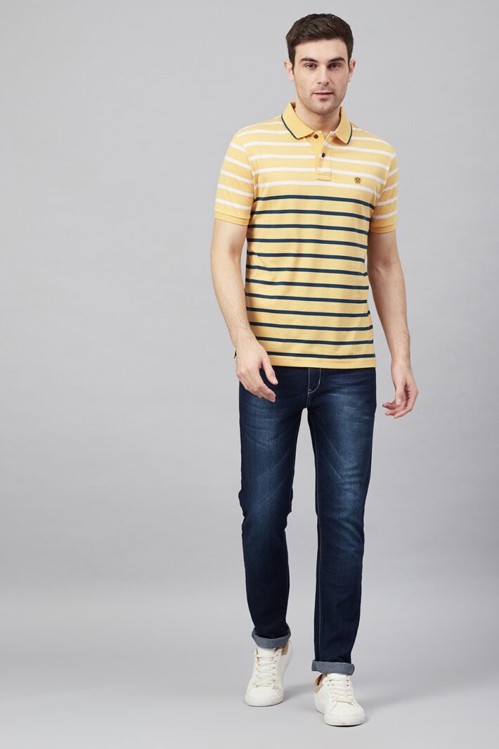 Fahrenheit Jersey Lightweight Stripe Polo