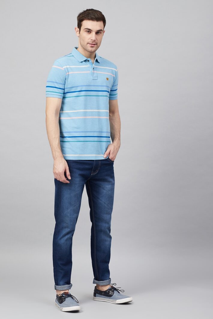 Fahrenheit Stripe Polo Shirt