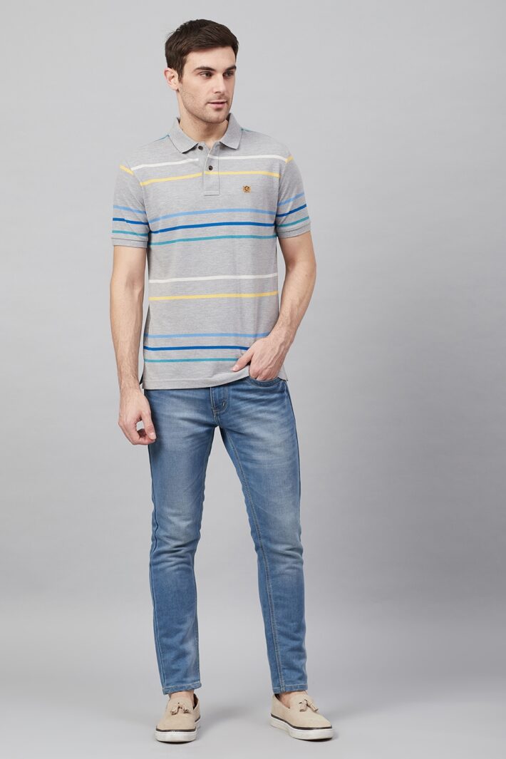 Fahrenheit Stripe Polo Shirt