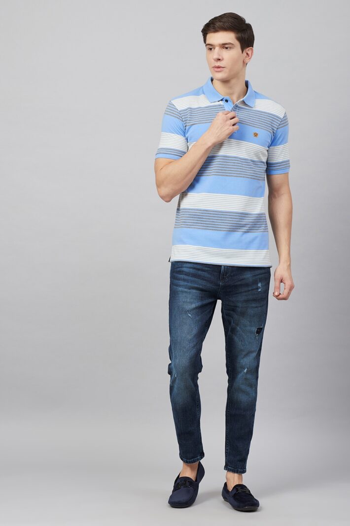 Fahreneit Multi Stripe Polo Shirt