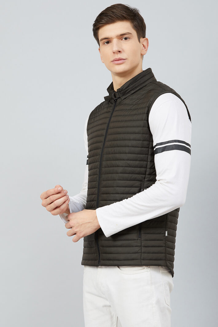 Fahrenheit Quilted Zip-Front Sleeveless Jacket