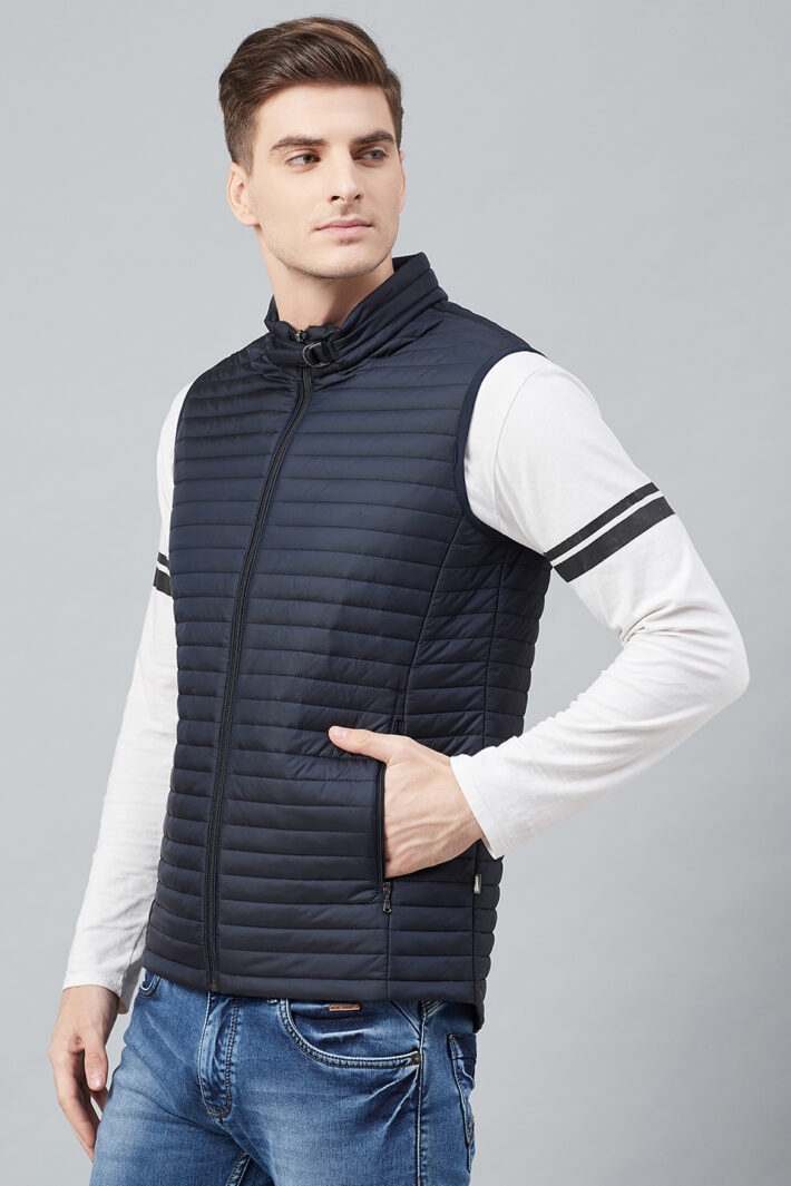 Fahrenheit Quilted Zip-Front Sleeveless Jacket