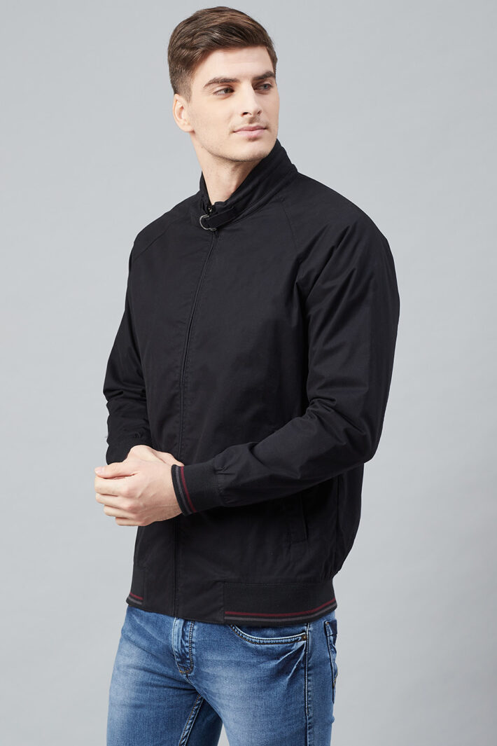 Fahrenheit Solid Cotton Jacket Black