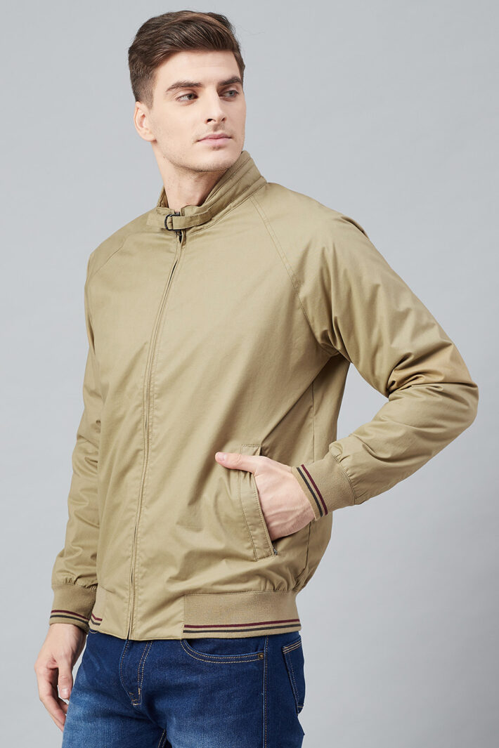 Fahrenheit Solid Cotton Jacket Beige