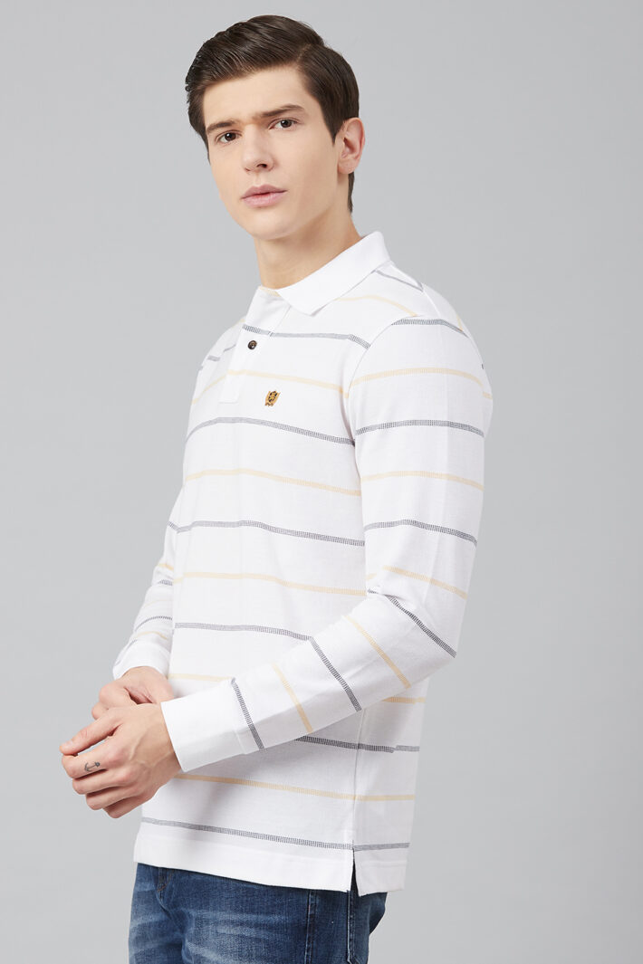 Fahrenheit Jacquard Stripe Polo