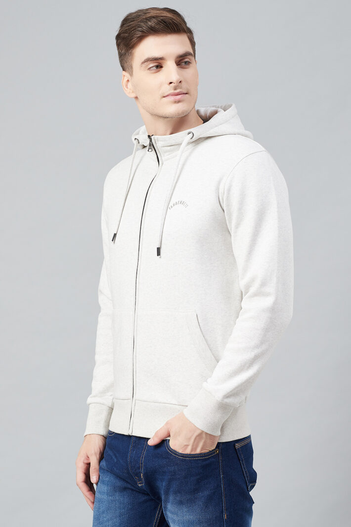 Fahrenhet Hooded Fleece Sweatshirt White