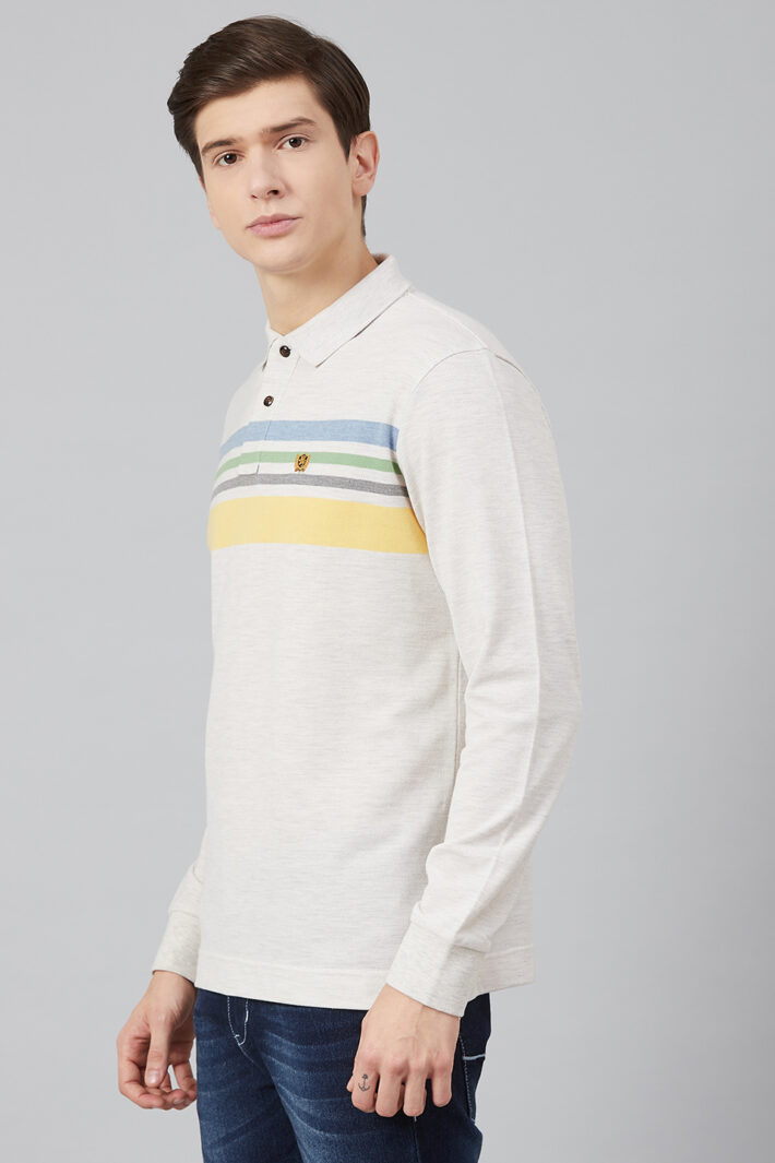 Fahrenheit Chest Stripe Pique Polo