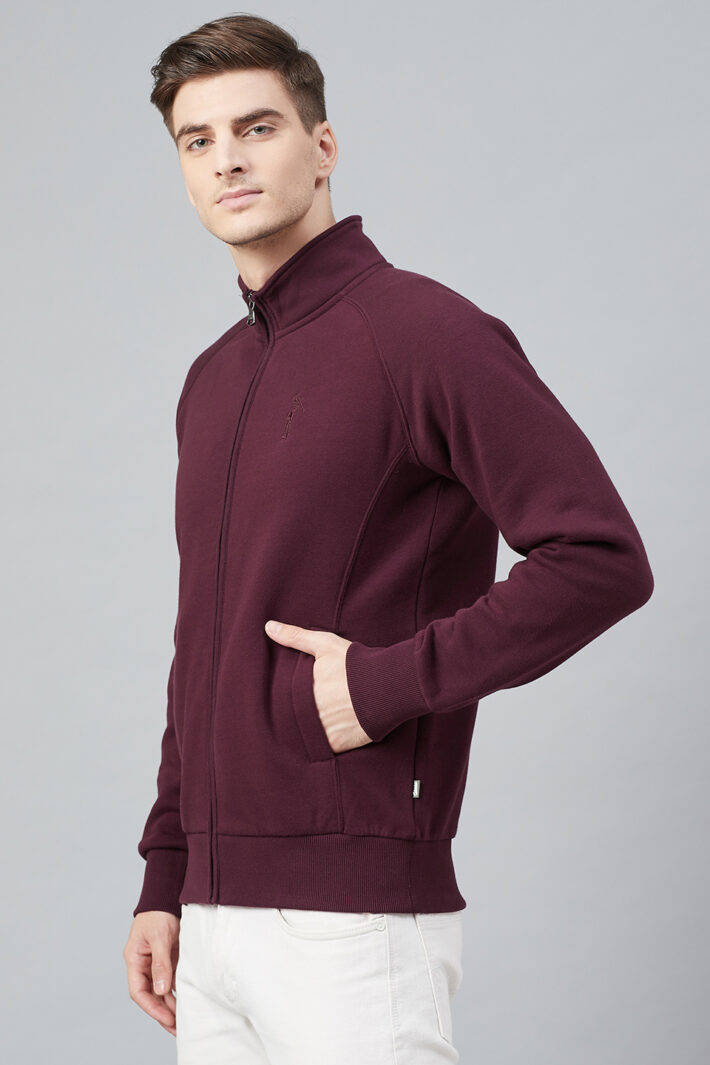 Fahrenheit Stand Up Collar Zip Sweatshirt