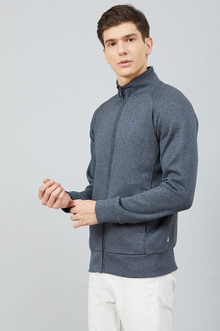 Fahrenheit Stand Up Collar Zip Sweatshirt