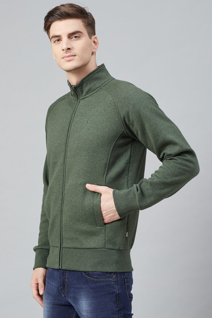 Fahrenheit Stand Up Collar Zip Sweatshirt