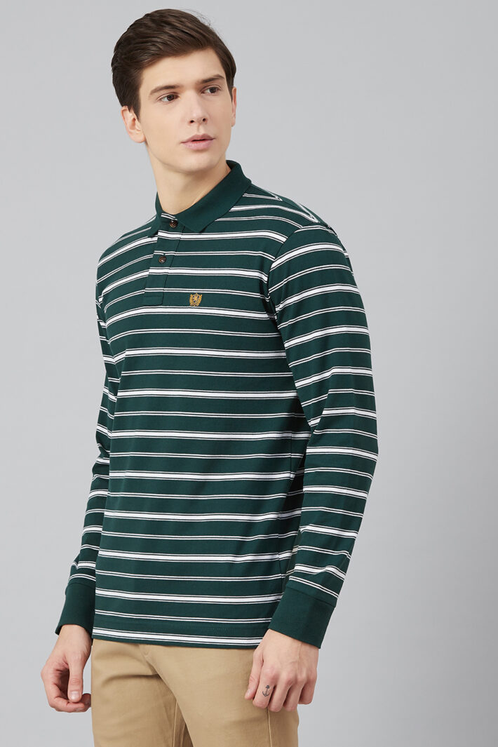 Fahrenheit Feeder Stripe Polo Shirt