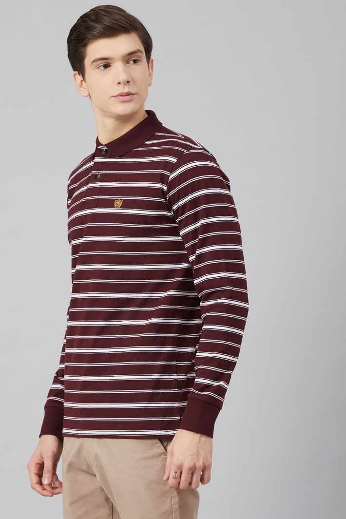 Fahrenheit Feeder Stripe Polo Shirt