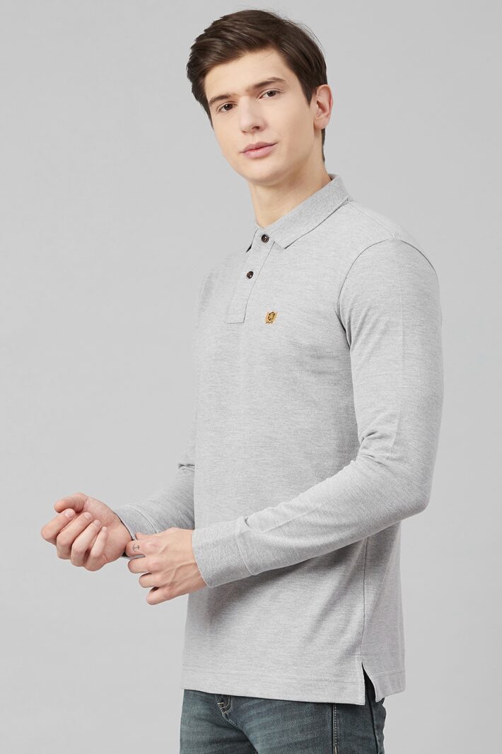 Fahrenheit Solid Pique Polo Grey