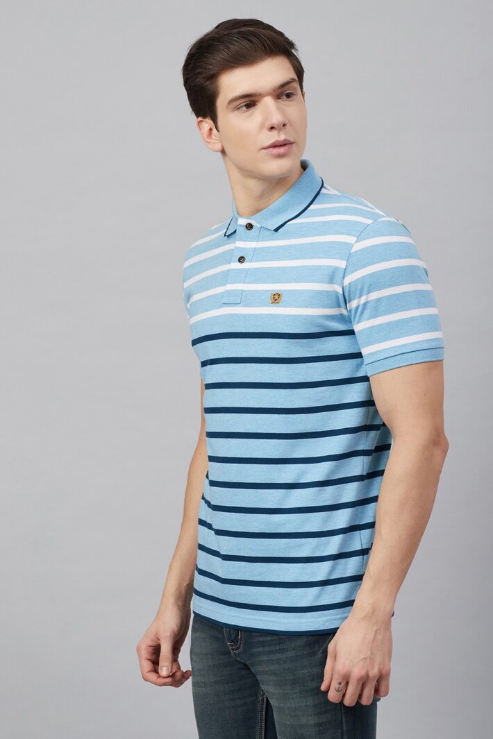 Fahrenheit Jersey Lightweight Stripe Polo