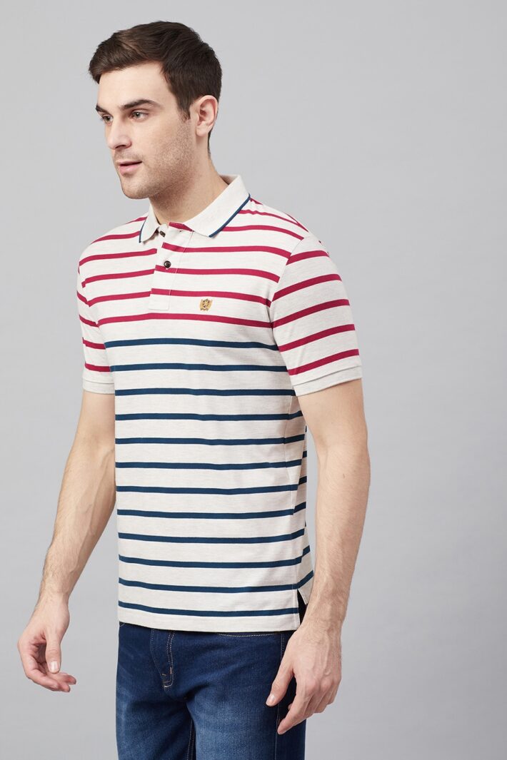 Fahrenheit Jersey Lightweight Stripe Polo