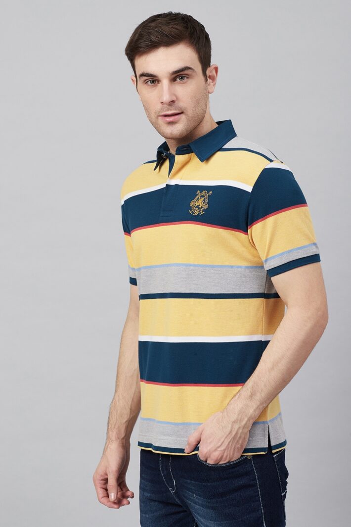 Fahrenheit Stripe Rugby Polo