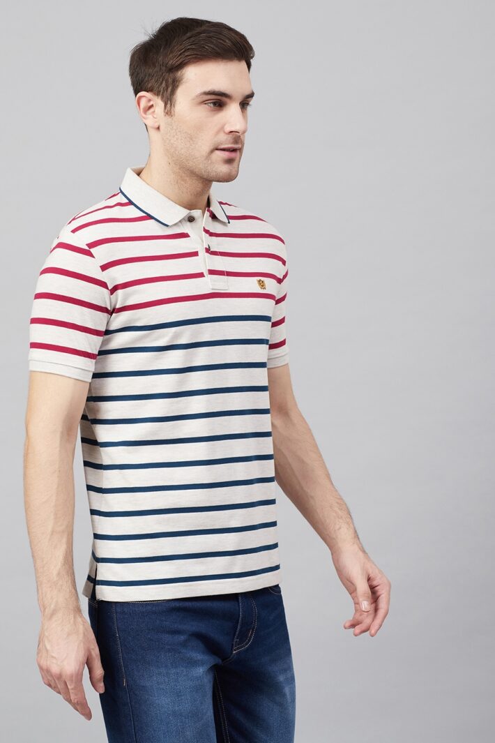 Fahrenheit Jersey Lightweight Stripe Polo