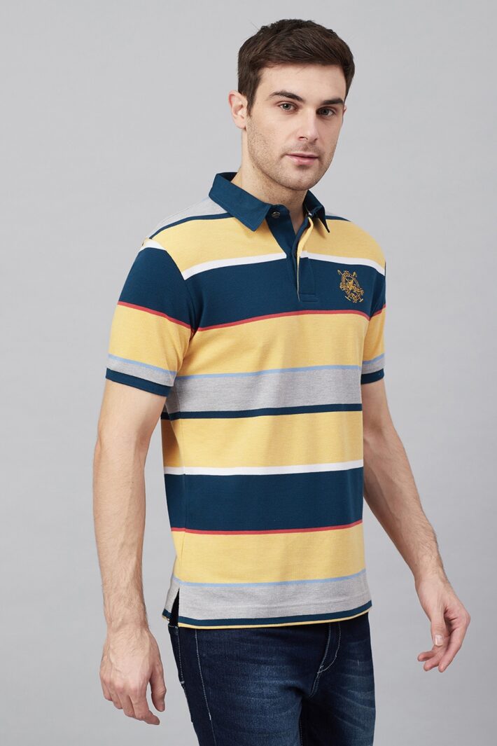 Fahrenheit Stripe Rugby Polo