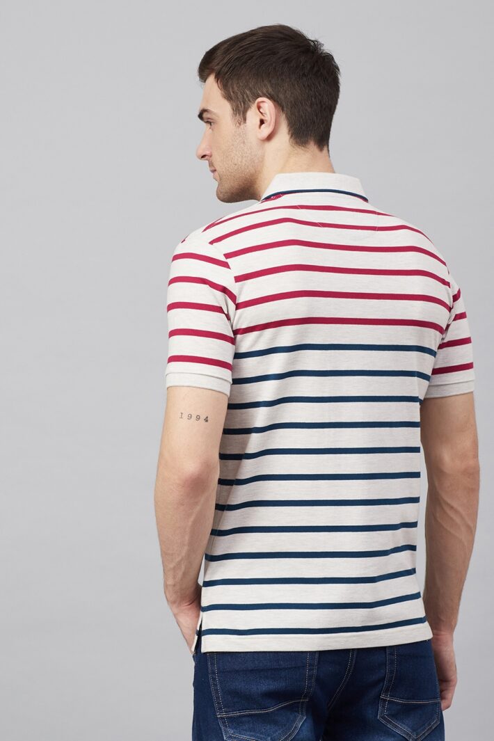 Fahrenheit Jersey Lightweight Stripe Polo