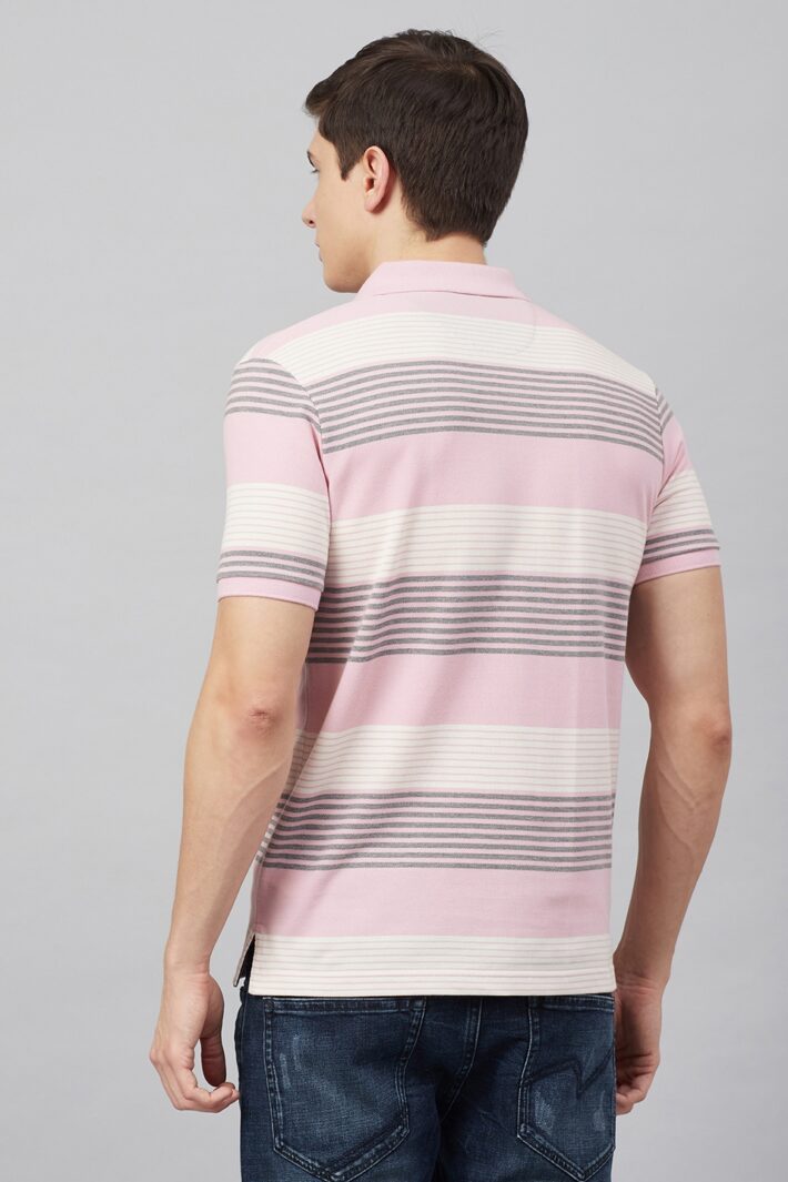 Fahrenheit Multi Stripe Polo Shirt