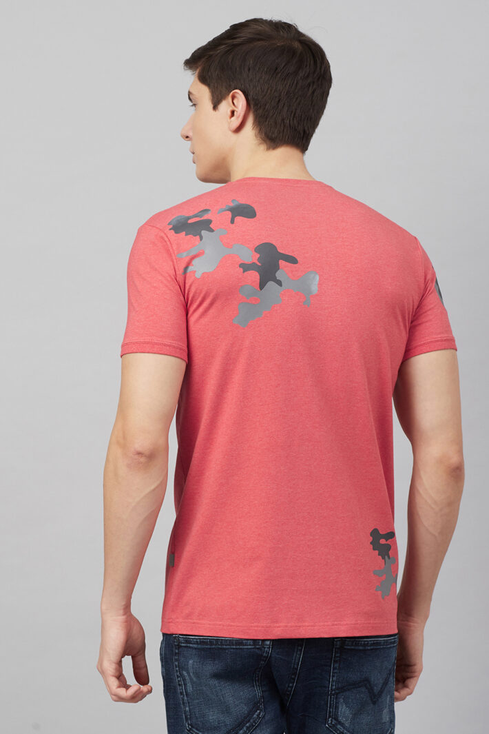 Fahrenheit Round Neck With Camouflage Print