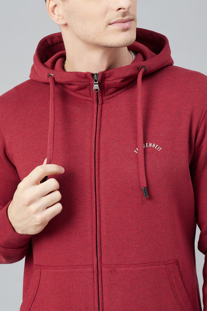 Fahrenheit Hooded Fleece Sweatshirt Red