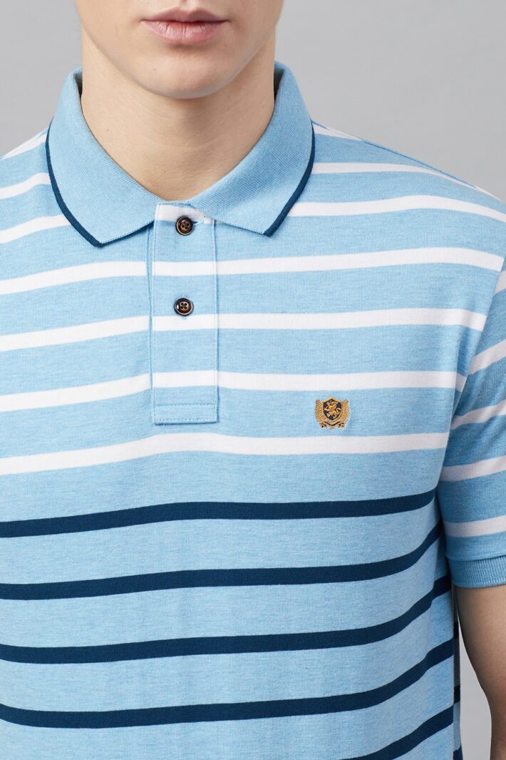 Fahrenheit Jersey Lightweight Stripe Polo