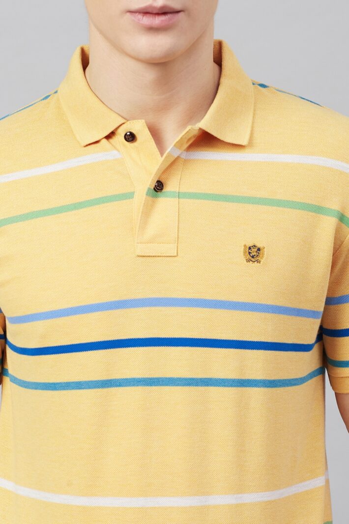 Fahrenheit Stripe Polo Shirt