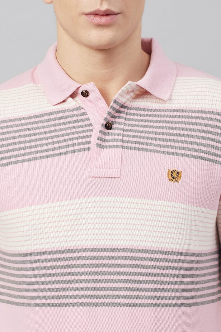 Fahrenheit Multi Stripe Polo Shirt