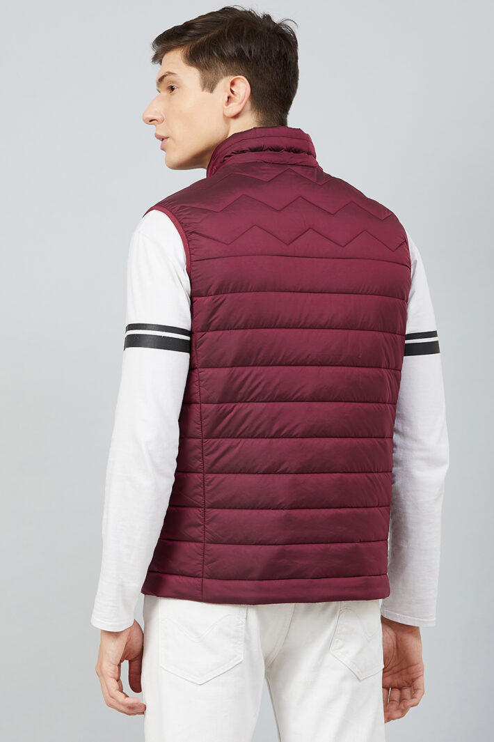 Fahrenheit Hooded Sleeveless Jacket Red