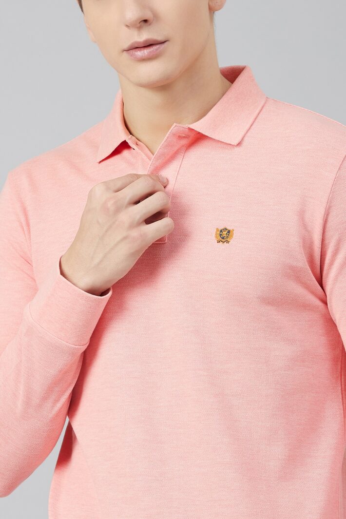 Fahrenheit Solid Pique Polo Pink