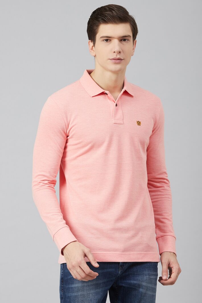 Fahrenheit Solid Pique Polo Pink