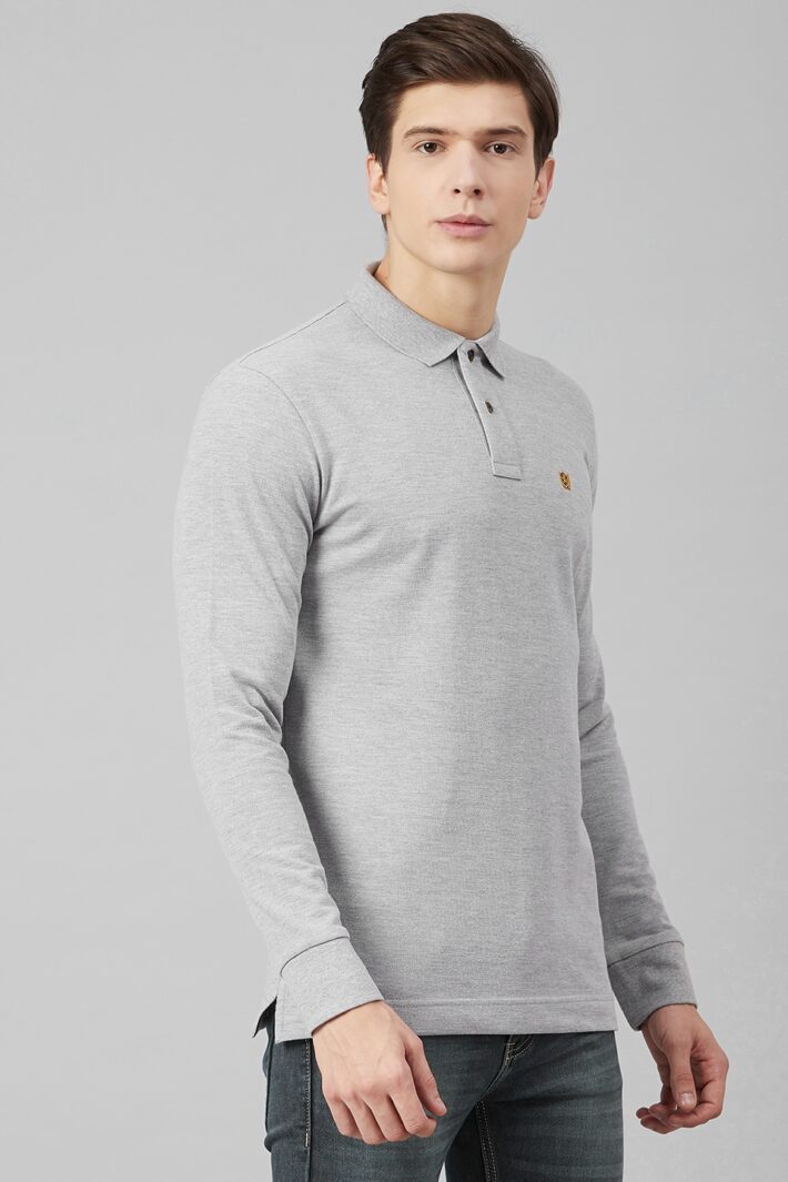 Fahrenheit Solid Pique Polo Grey