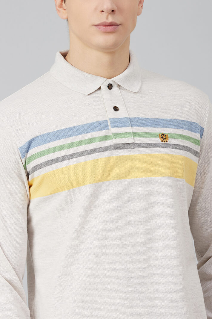 Fahrenheit Chest Stripe Pique Polo