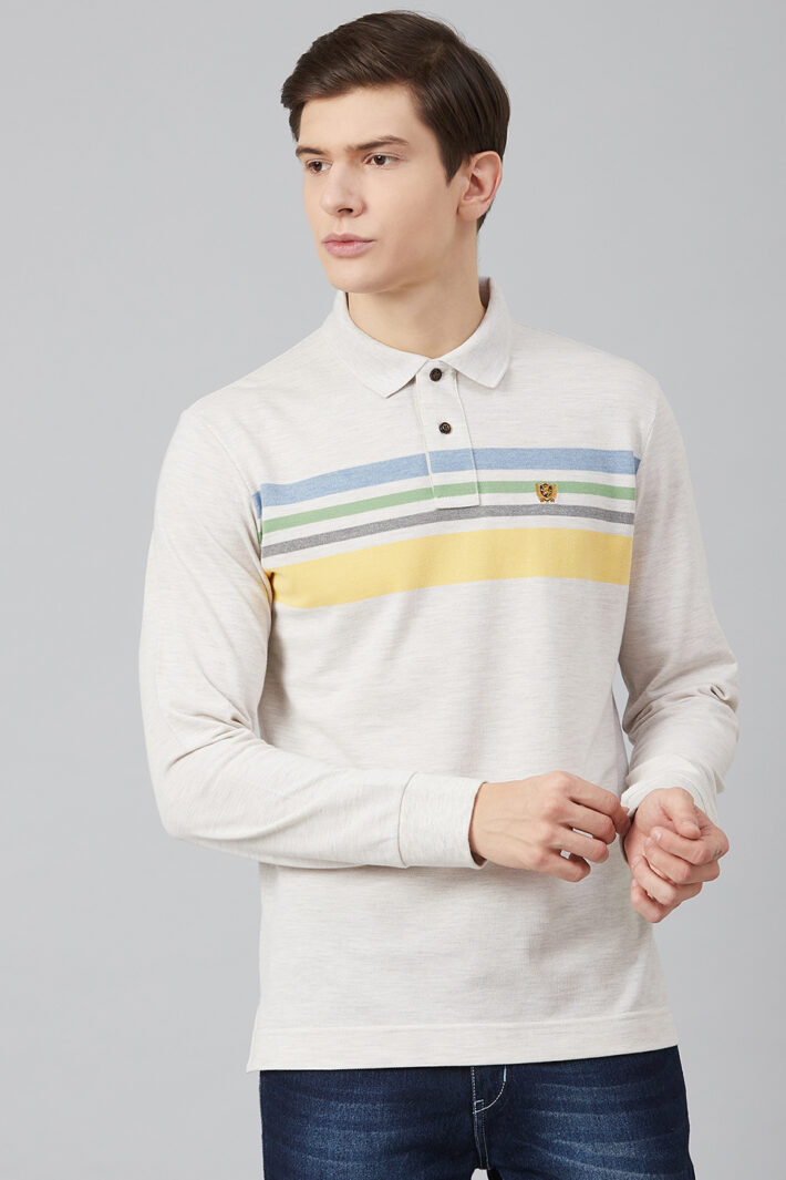 Fahrenheit Chest Stripe Pique Polo